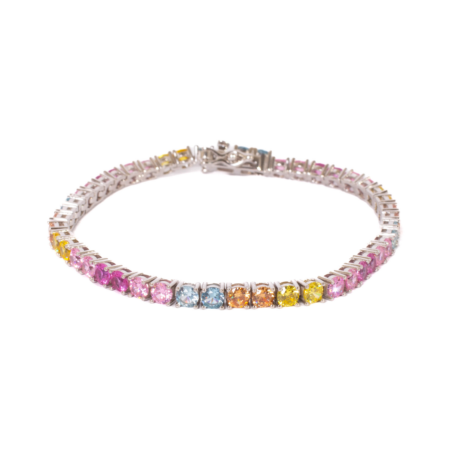 Multi Sapphire Tennis Bracelet