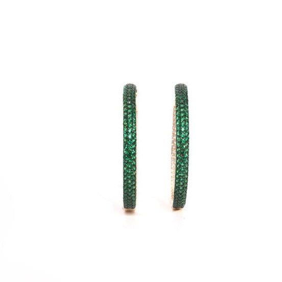 Double Sided Emerald and White Quartz