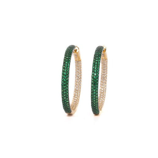 Double Sided Emerald and White Quartz