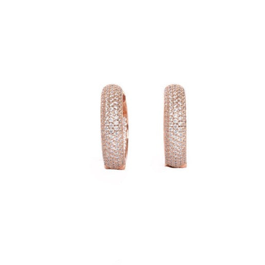 Lua White Quartz Hoops