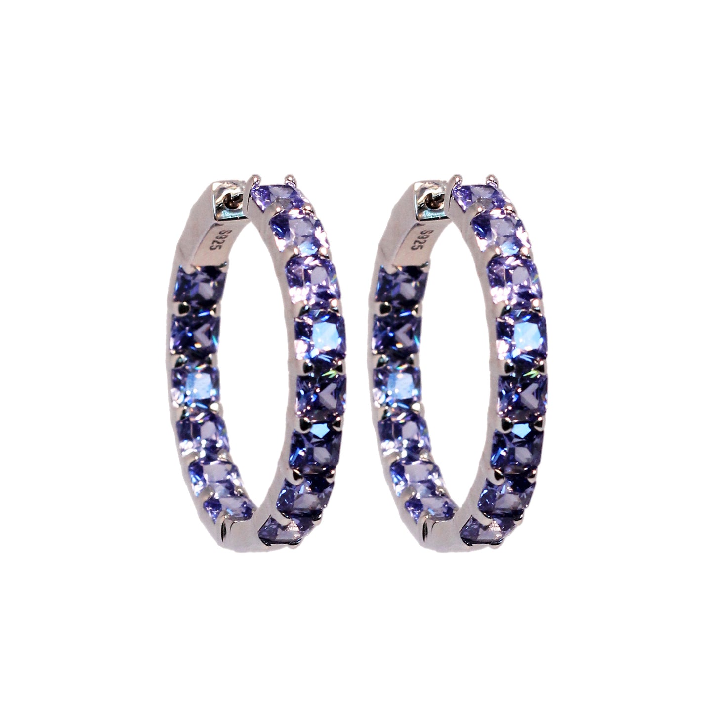 Classic Amethyst Hoops