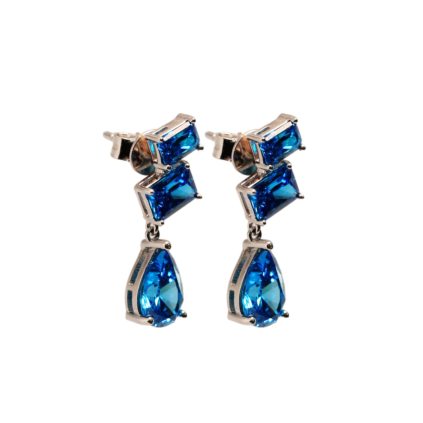 Sapphire Drop Studs