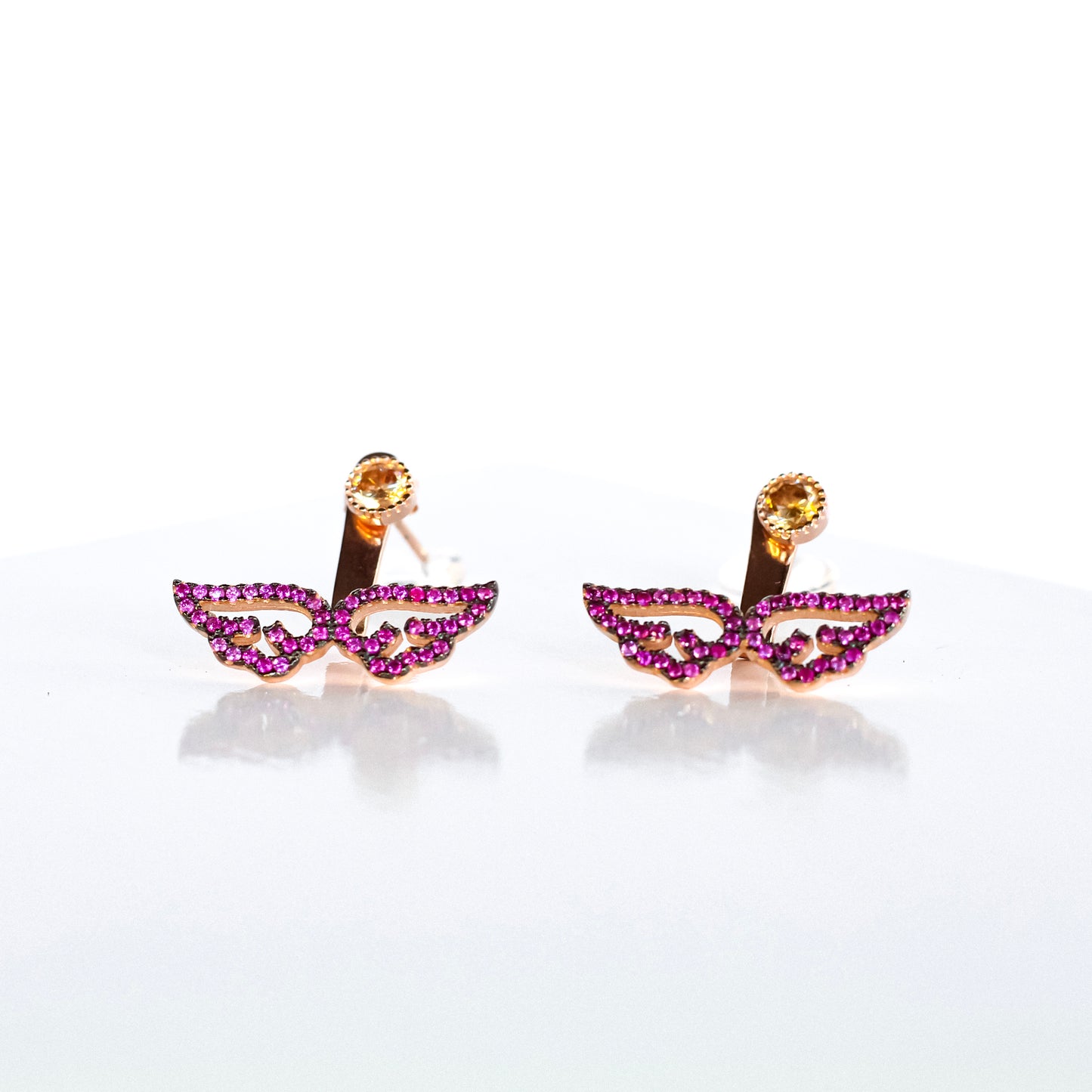 Wing Ruby Earrings