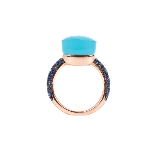 Ela Tanzanite and Chalcedony Ring