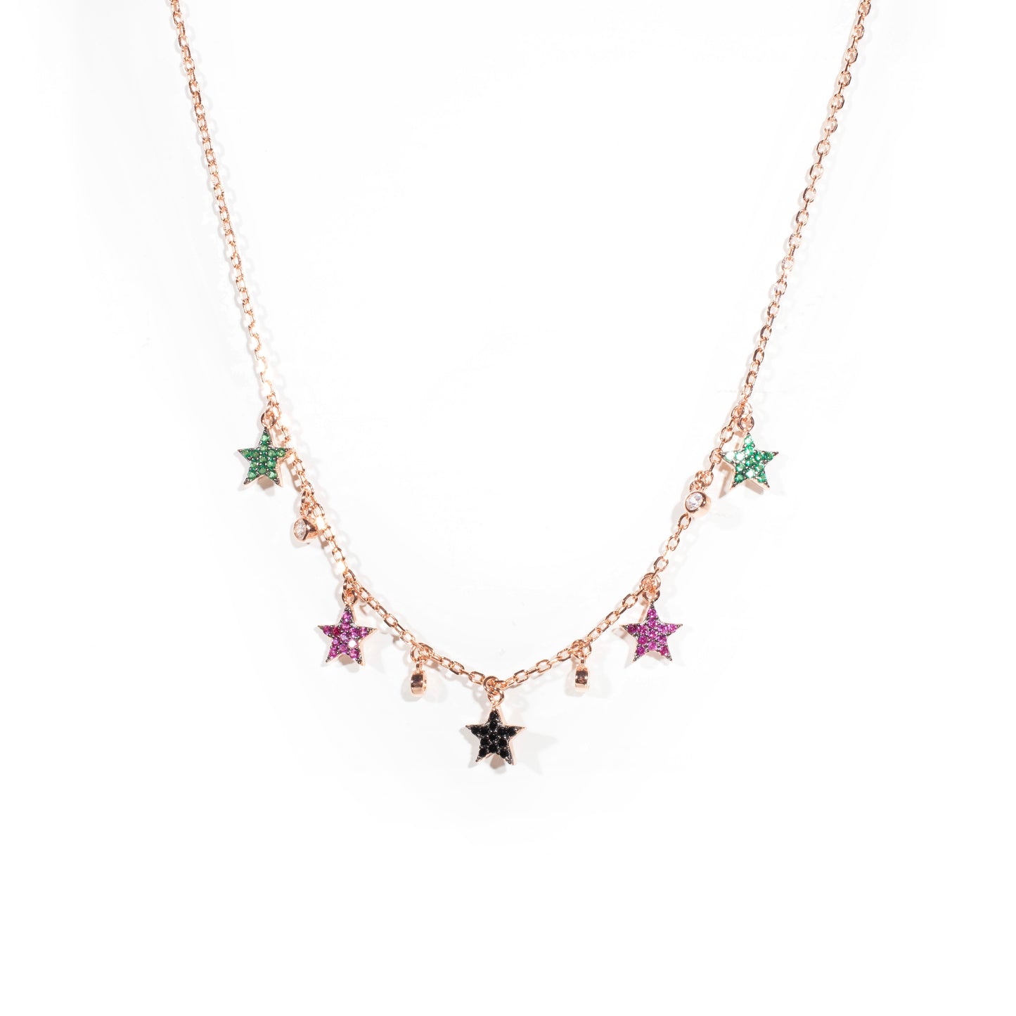 Rainbow Stars Necklace