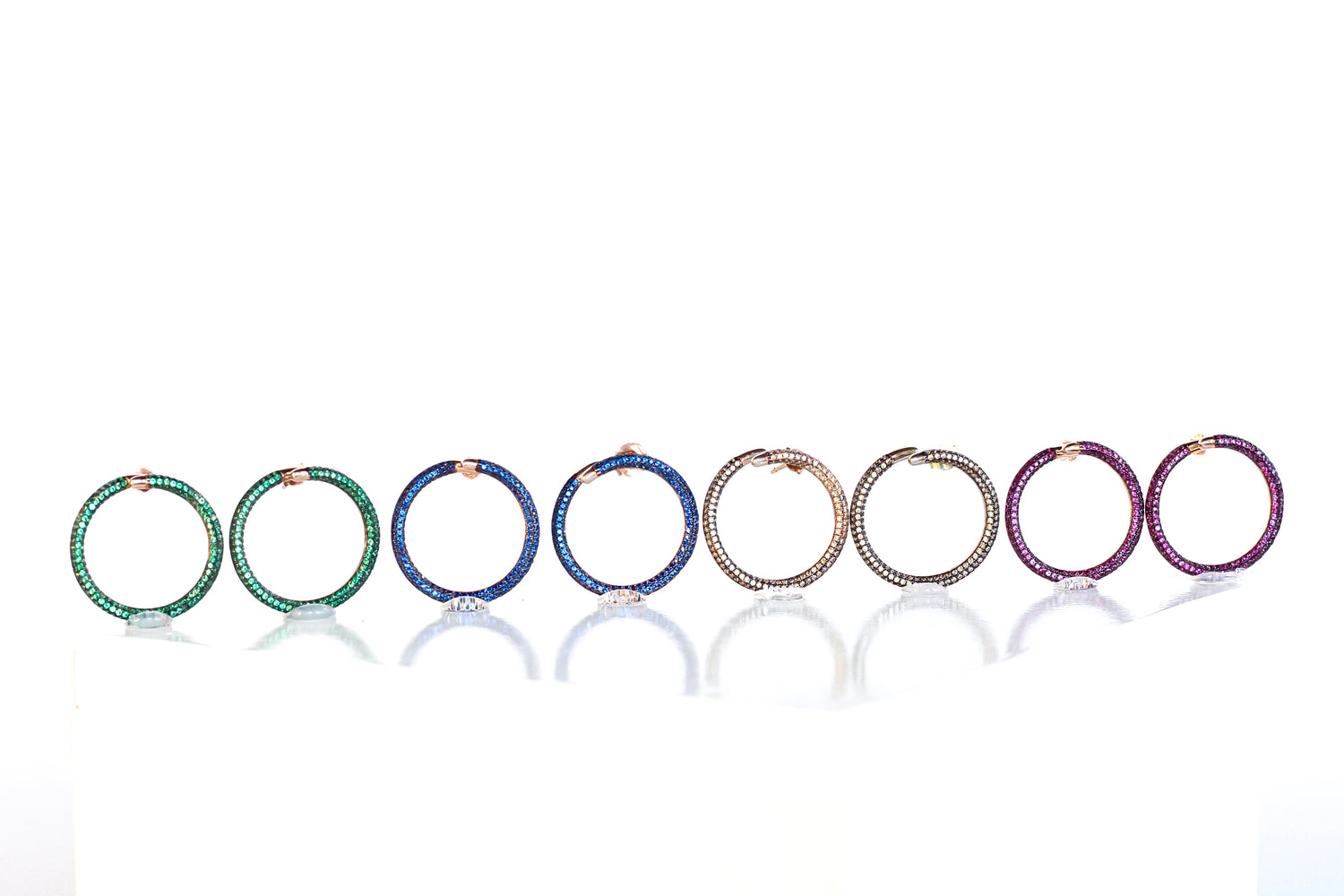Round Frontal Earrings