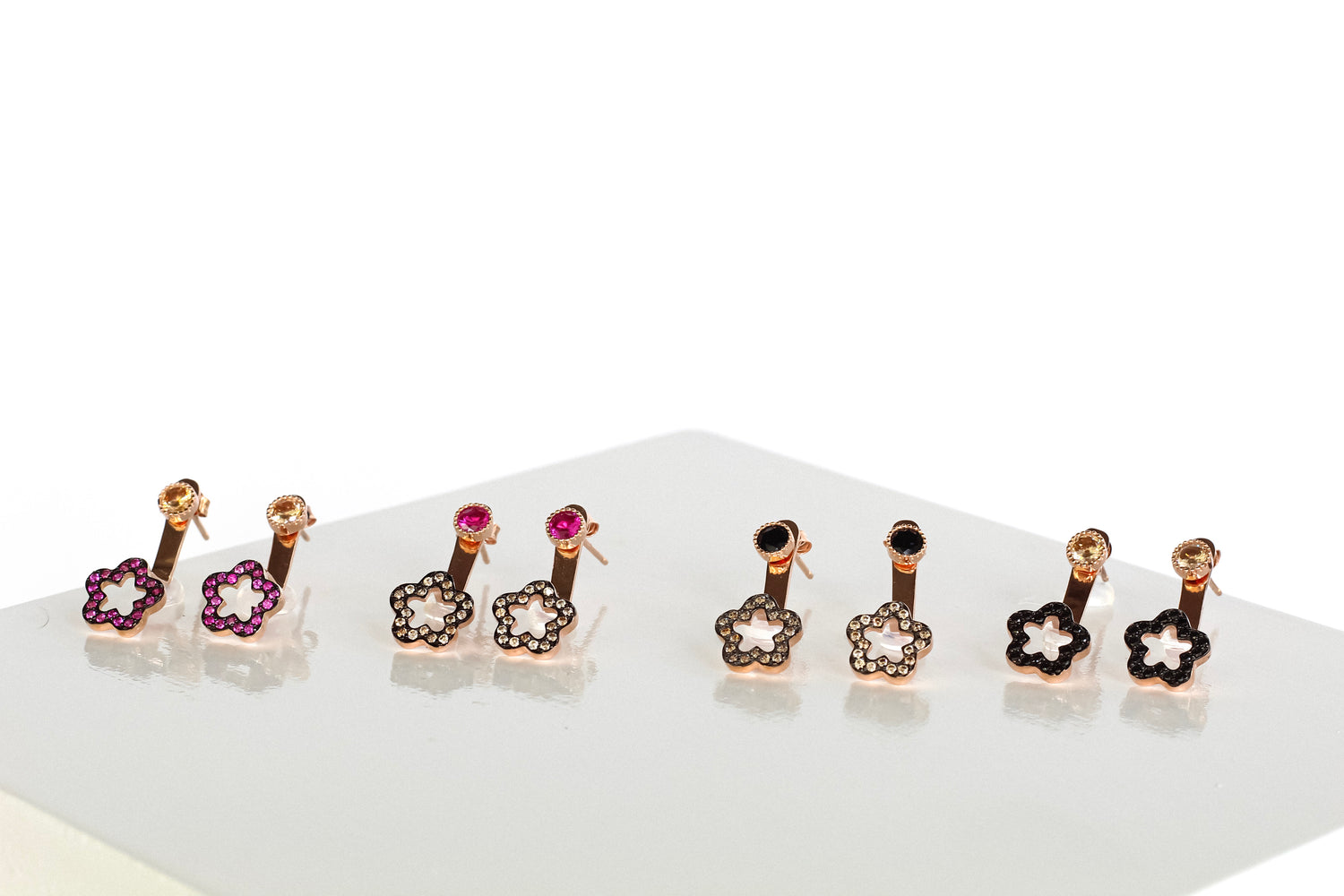 Flower Double Earrings