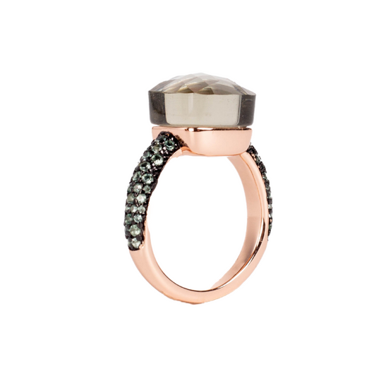Ela Green Amethyst Ring