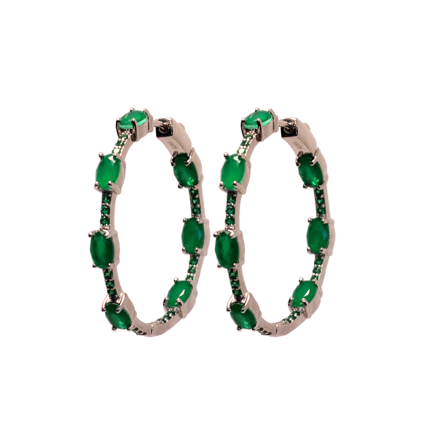 Amanda Emerald Hoops