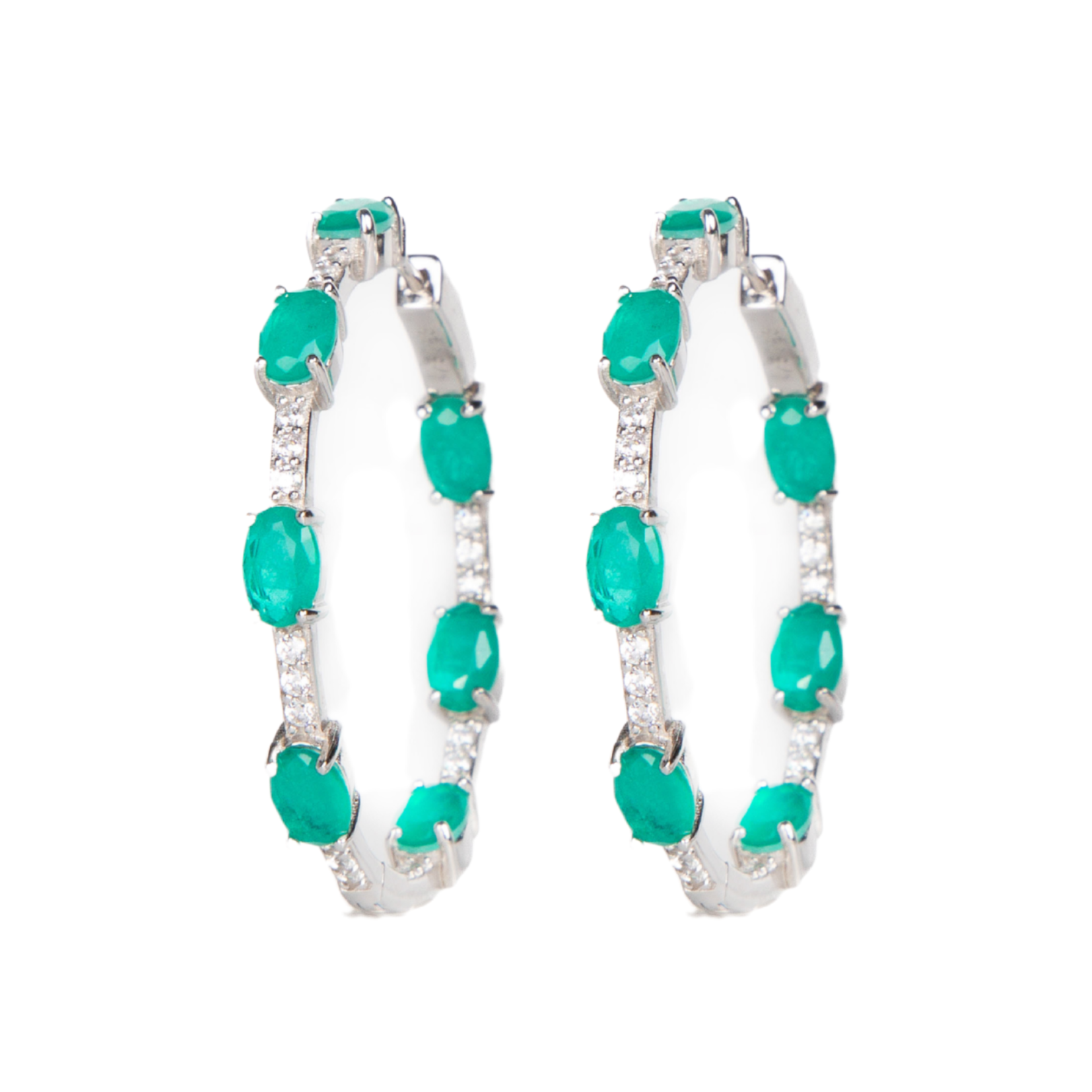 Amanda Emerald Hoops