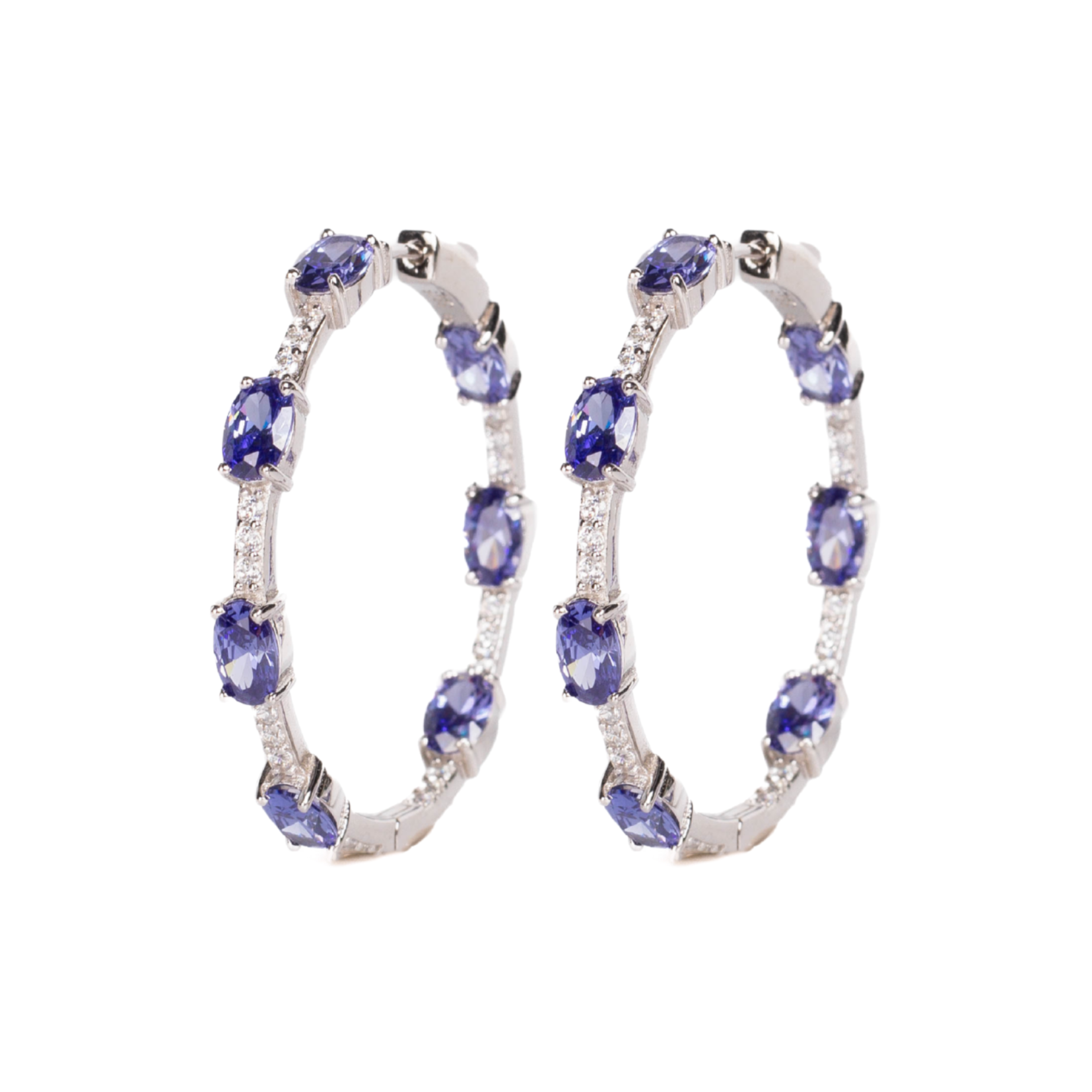 Amanda Amethyst Hoops