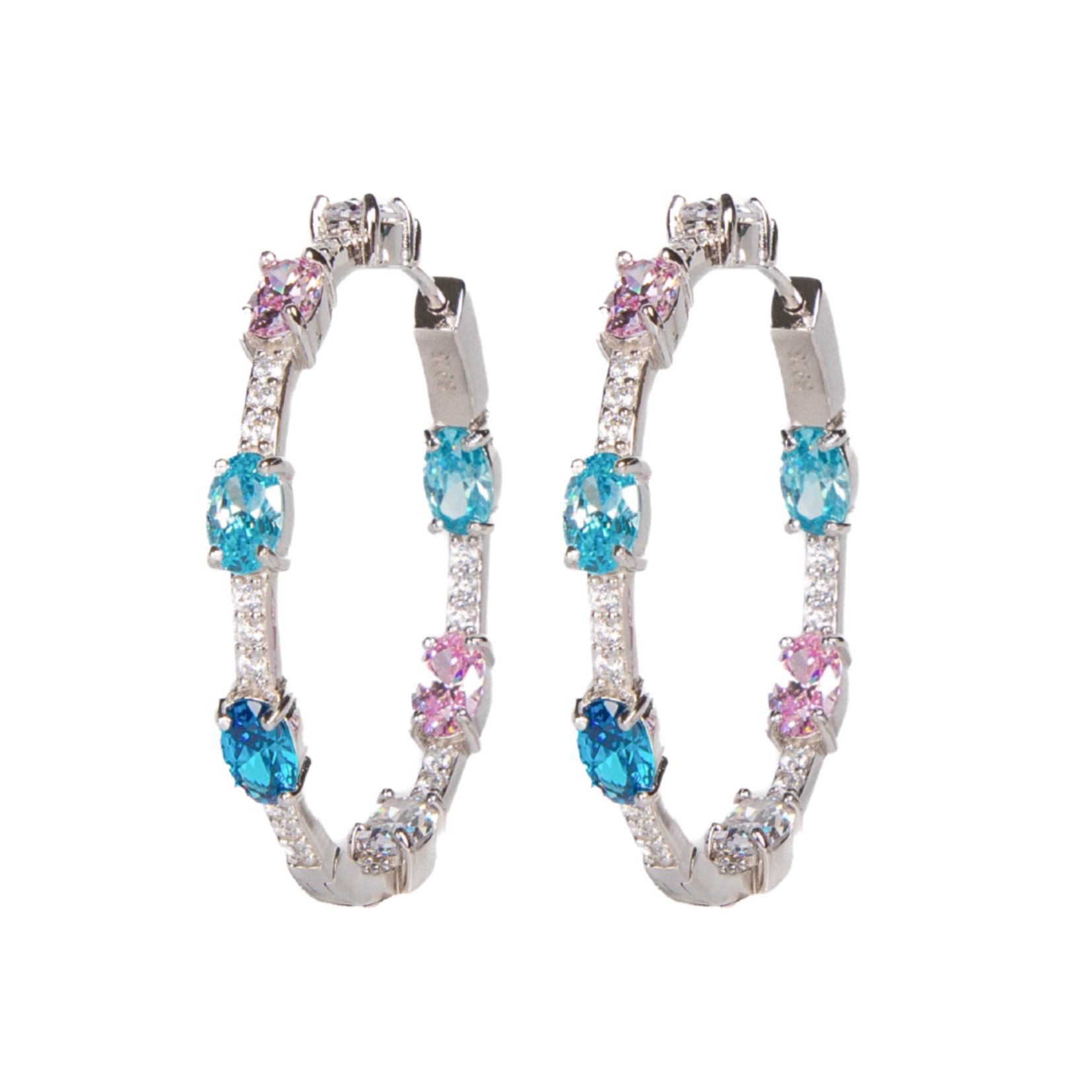 Amanda Multi Topaz Hoops