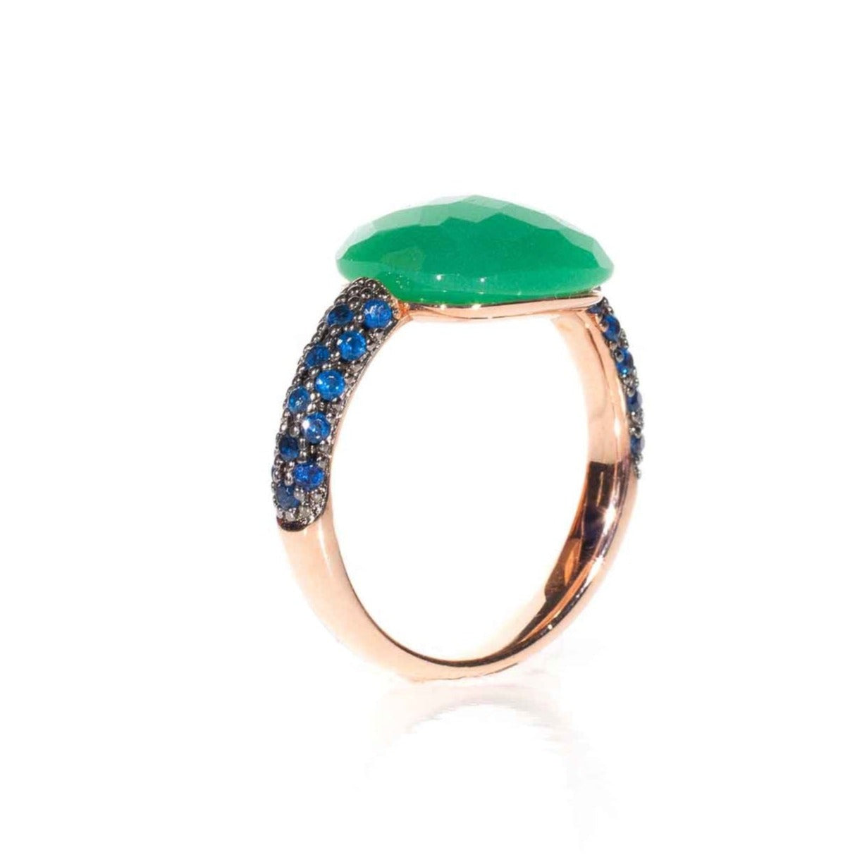 Arena Ring Sapphire and Jade
