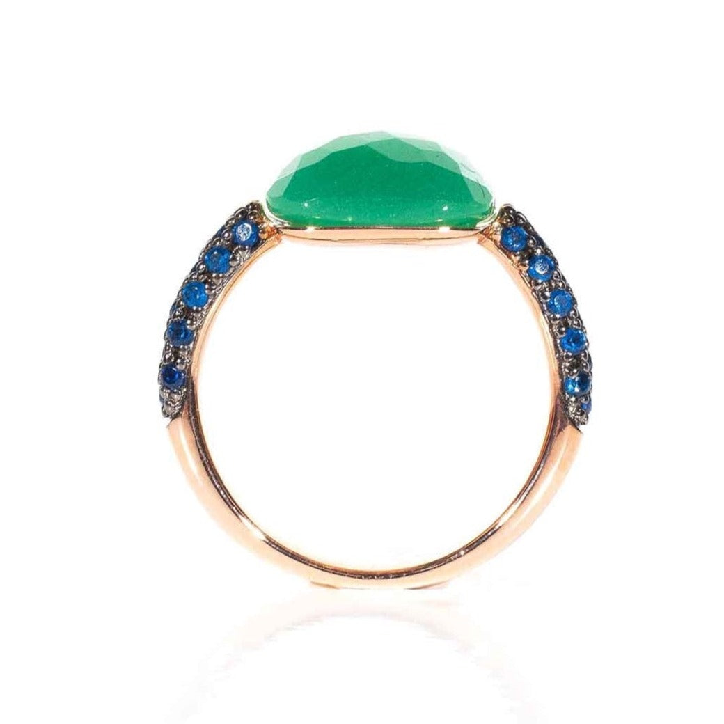 Arena Ring Sapphire and Jade