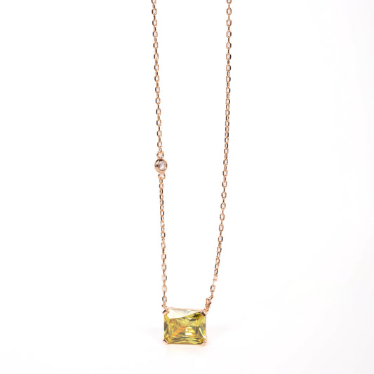 Radiant Yellow Topaz Necklace