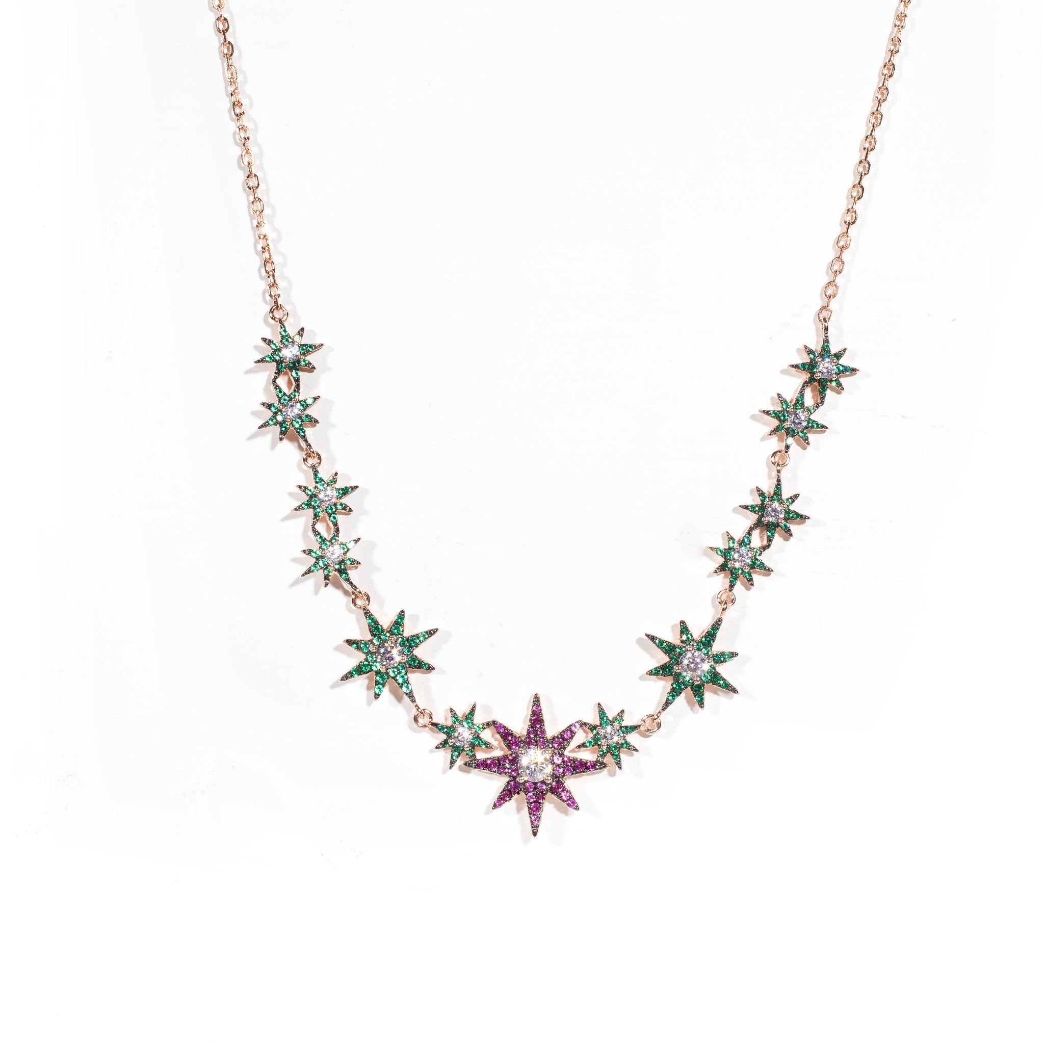 Emerald and Ruby Necklace