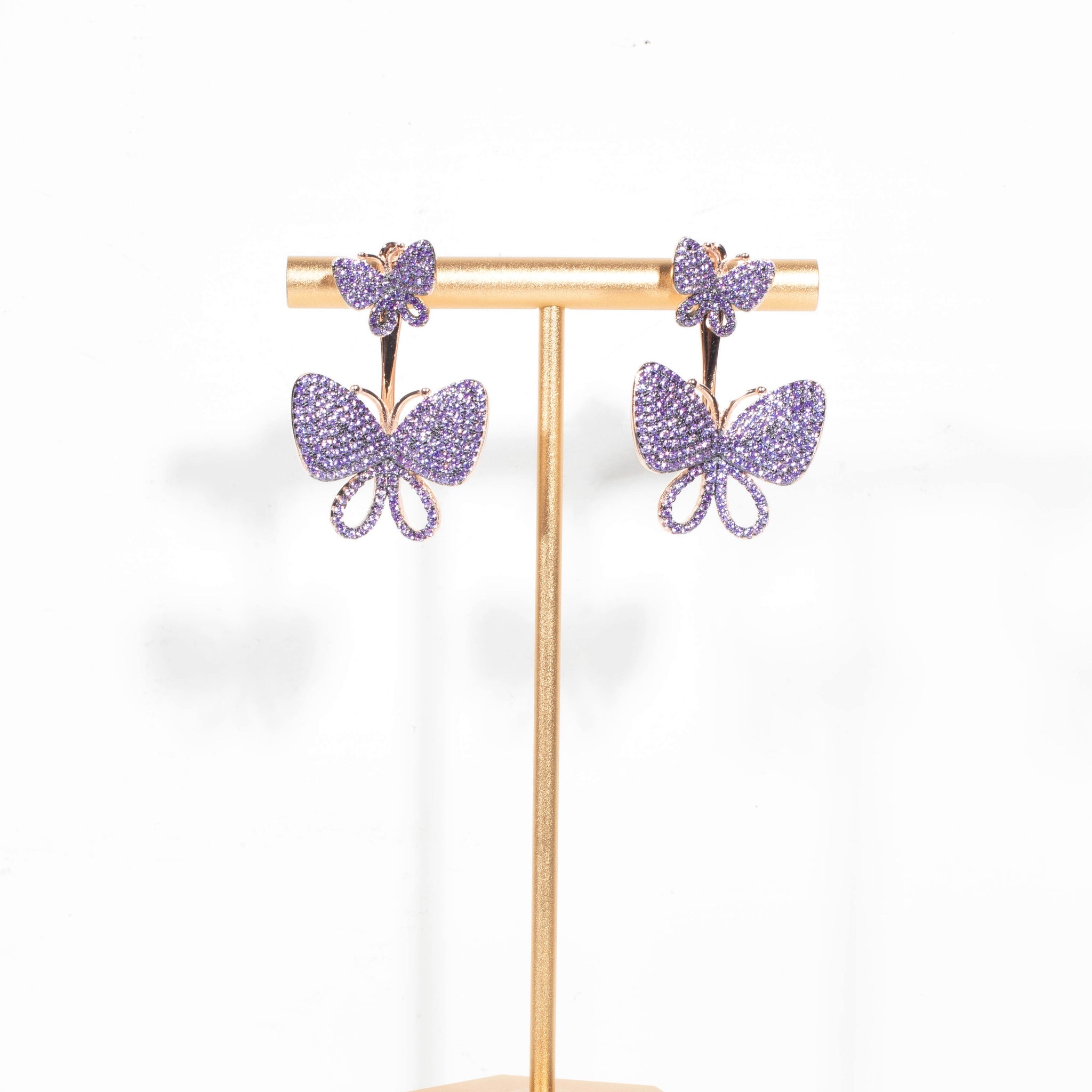 Butterfly Amethyst Earrings