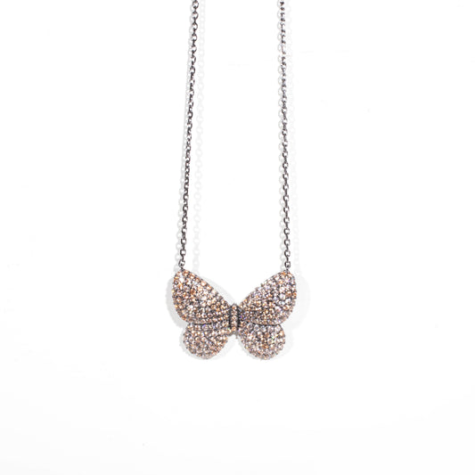 Topaz Butterfly Necklace